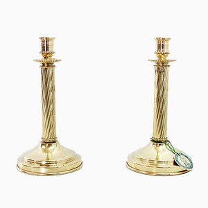 Brass Candlesticks from Lecellier Villedieu, Set of 2-BQF-1069043