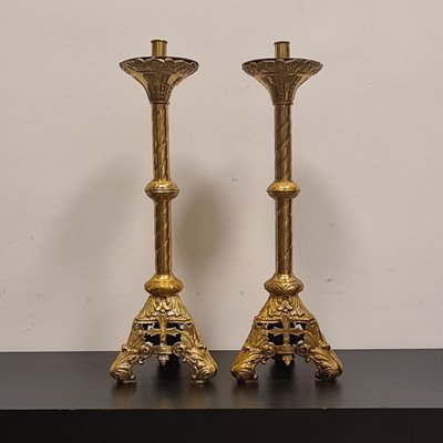 Brass Candlesticks, Set of 2-RPW-1799587