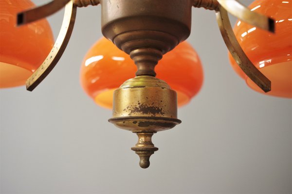 Brass Ceiling Lamp, 1960s-KNM-1383891