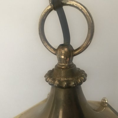 Brass Ceiling Lamp, 1980s-WQQ-1275065