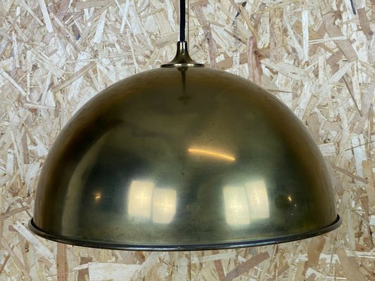 Brass Ceiling Lamp by Florian Schulz, 1970s-EJL-1140642