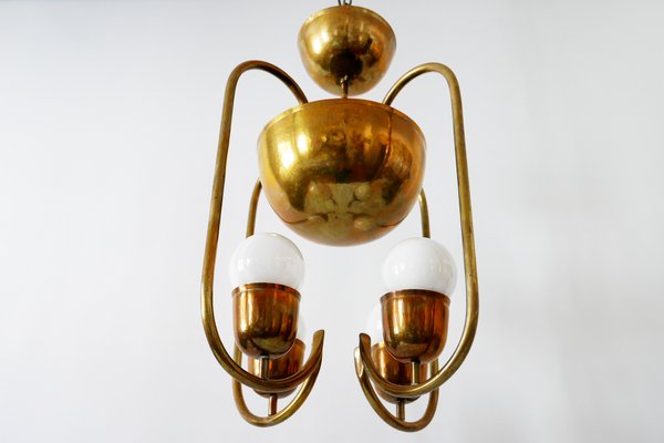 Brass Ceiling Lamp by Hayno Focken for Hayno Focken, 1930s-WPT-574080