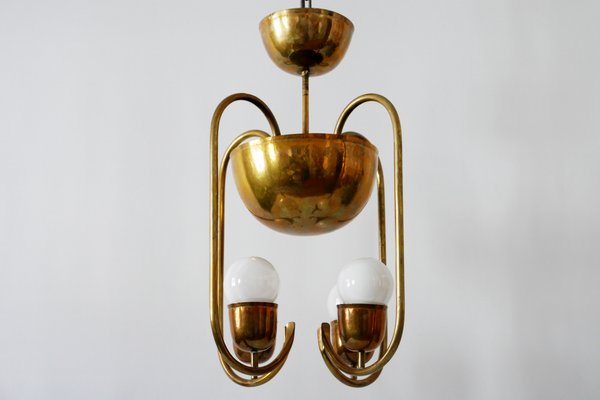 Brass Ceiling Lamp by Hayno Focken for Hayno Focken, 1930s-WPT-574080