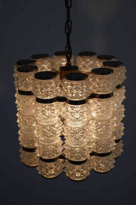 Brass Ceiling Lamp from Orrefors, Sweden, 1960s-FJP-1717679