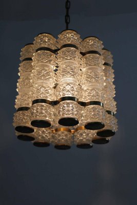 Brass Ceiling Lamp from Orrefors, Sweden, 1960s-FJP-1717679