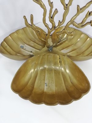 Brass Centerpieces in the Shape of Coral and Shells, 1950s-HNE-1343672