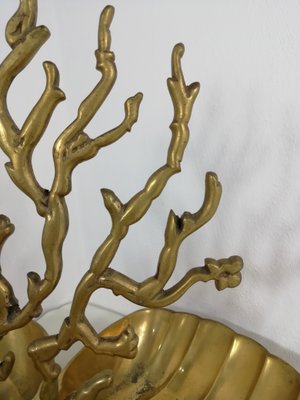 Brass Centerpieces in the Shape of Coral and Shells, 1950s-HNE-1343672