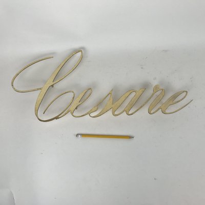 Brass Cesare Sign, 1980s-YNA-656165