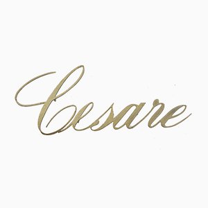 Brass Cesare Sign, 1980s-YNA-656165