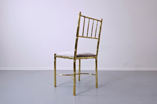 Brass Chairs, 1940s, Set of 10-FGA-990918