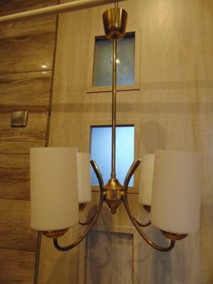 Brass Chandelier, 1950s-1970s-CAQ-1193486