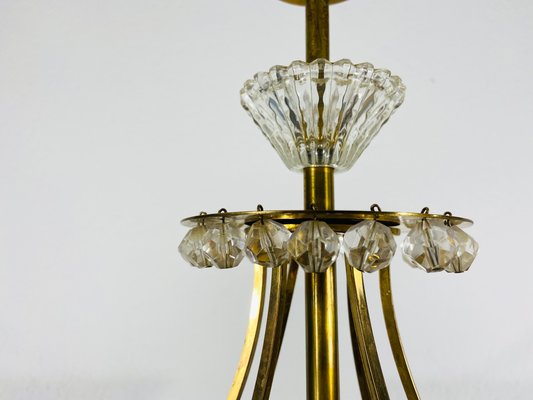 Brass Chandelier by Rupert Nikoll, 1960s-PUK-811927