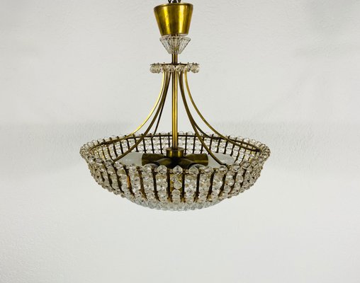 Brass Chandelier by Rupert Nikoll, 1960s-PUK-811927