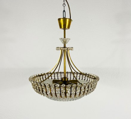 Brass Chandelier by Rupert Nikoll, 1960s-PUK-811927