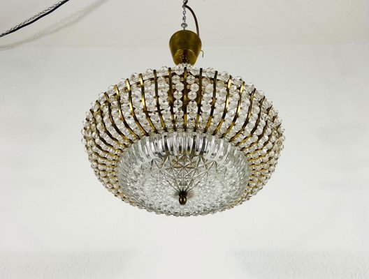 Brass Chandelier by Rupert Nikoll, 1960s-PUK-811927