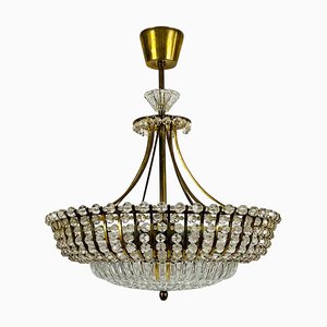 Brass Chandelier by Rupert Nikoll, 1960s-PUK-811927