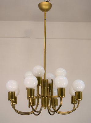 Brass Chandelier, Italy, 1960s-AOL-1359624