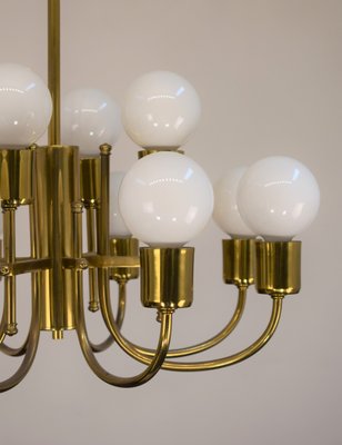 Brass Chandelier, Italy, 1960s-AOL-1359624