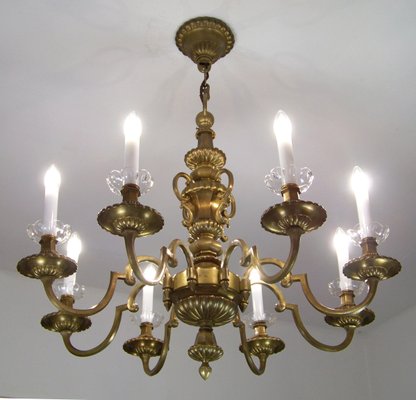 Brass Chandelier & Wall Light, 1900-TZ-1156919