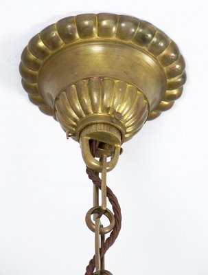 Brass Chandelier & Wall Light, 1900-TZ-1156919