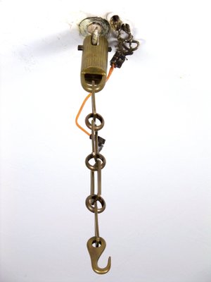 Brass Chandelier & Wall Light, 1900-TZ-1156919