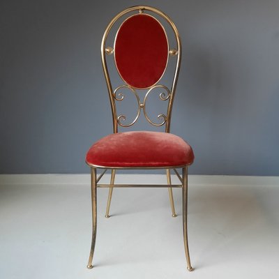 Brass Chiavari Side Chair, 1960s-SJU-1367148