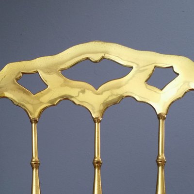 Brass Chiavari Side Chair by Giuseppe Gaetano Descalzi, 1960s-SJU-710430