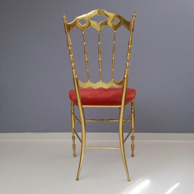 Brass Chiavari Side Chair by Giuseppe Gaetano Descalzi, 1960s-SJU-710430