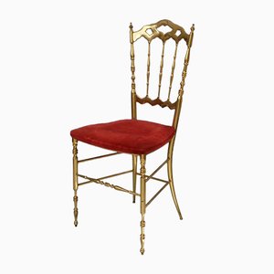 Brass Chiavari Side Chair by Giuseppe Gaetano Descalzi, 1960s-SJU-710430