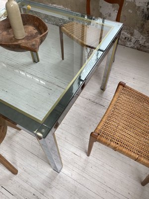 Brass Chrome Coffee Table by Renato Zevi-LCU-909668