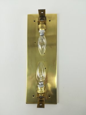 Brass Cinema Wall Lamp, Germany, 1930, Set of 2-KDB-1285614