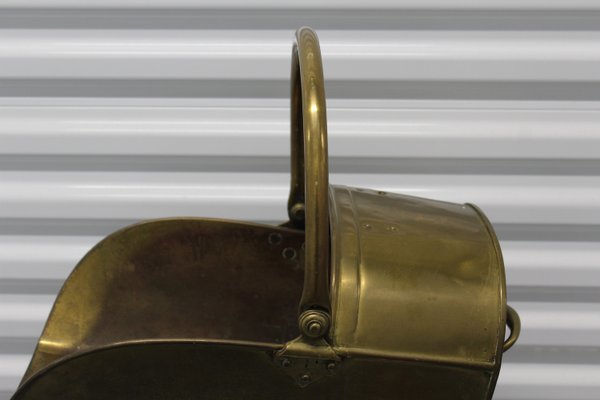 Brass Coal and Log Bucket with Handles-NAD-2035824