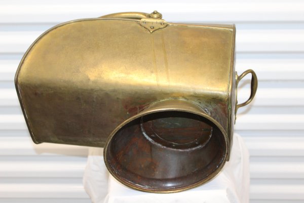 Brass Coal and Log Bucket with Handles-NAD-2035824