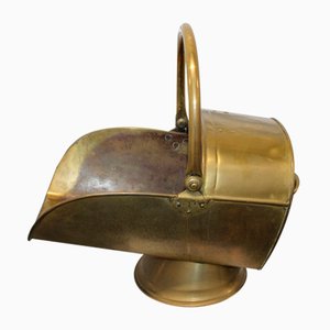 Brass Coal and Log Bucket with Handles-NAD-2035824