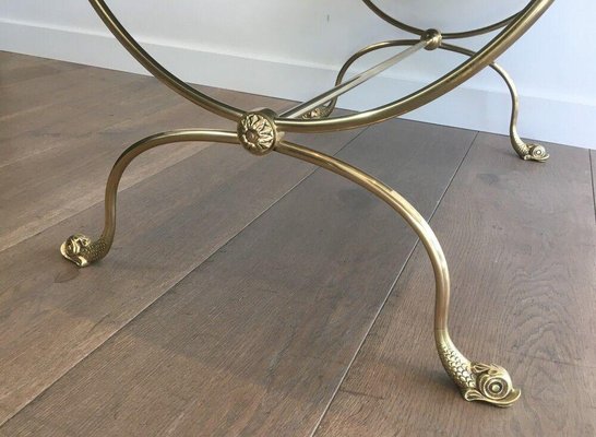 Brass Coffee Table from Maison Jansen-BA-1365489