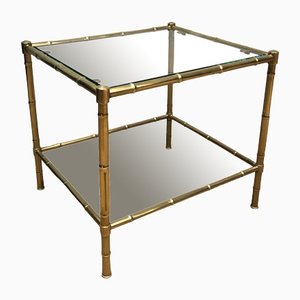 Brass Coffee Table in the style of Jacques Adnet, 1970s-BA-1458011