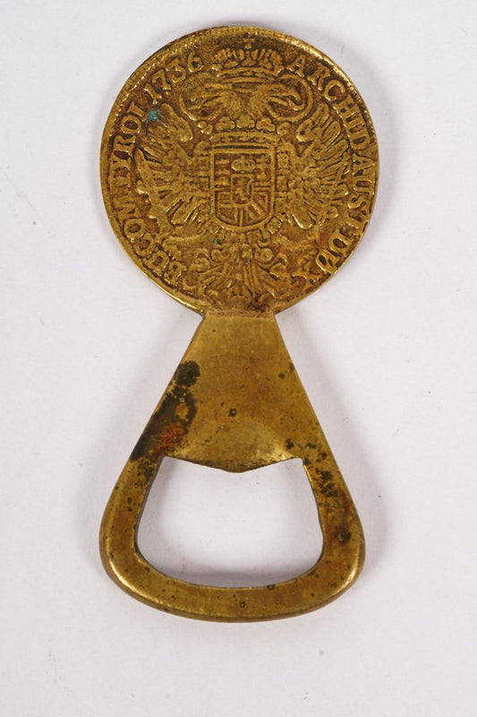 Brass Coin Bottle Opener by Carl Auböck for Werkstätte Carl Auböck, 1950s