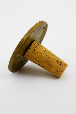 Brass Coin Bottle Stopper by Carl Auböck, Austria, 1950s-SPD-1017490