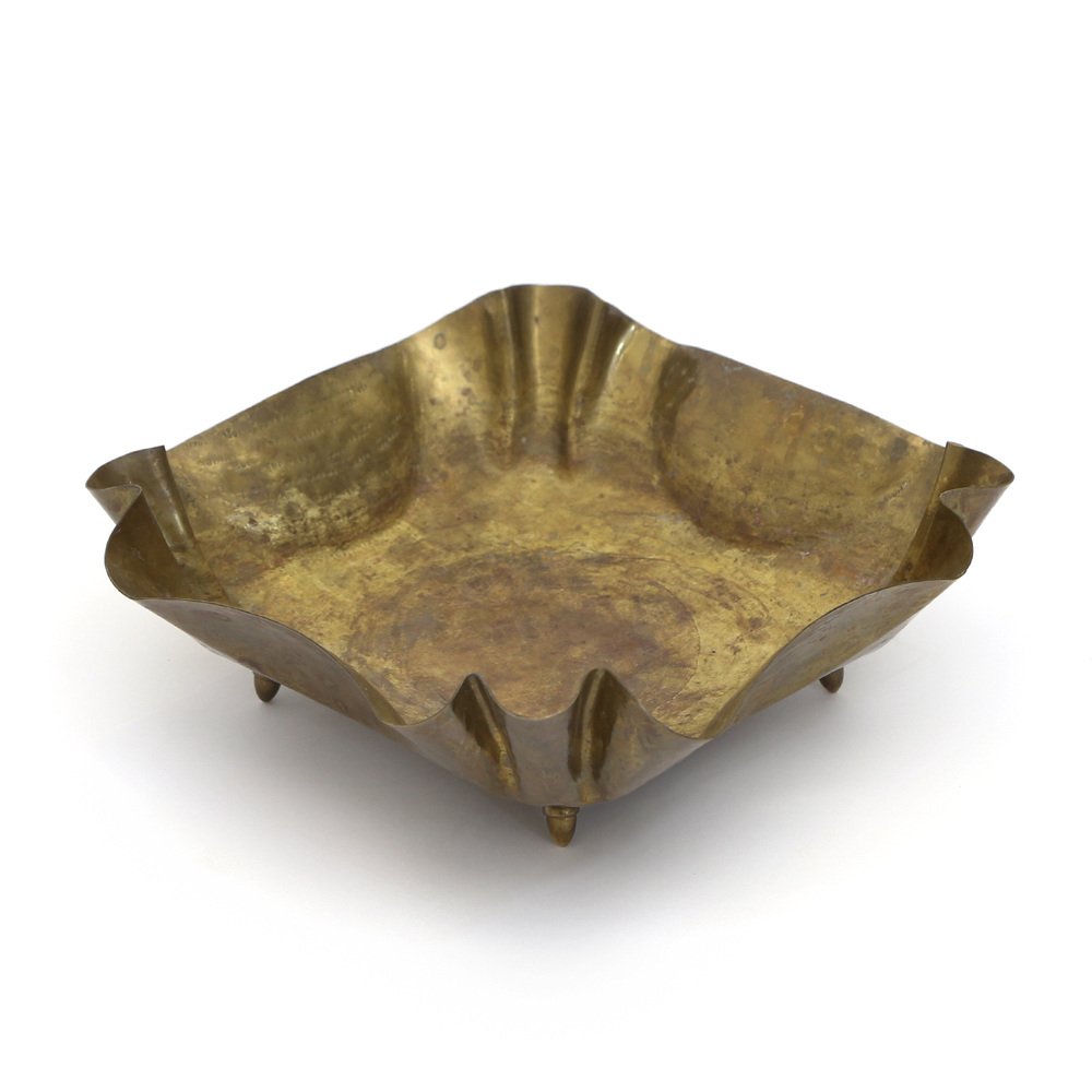 Brass Coin Tray by Villani, 1940s