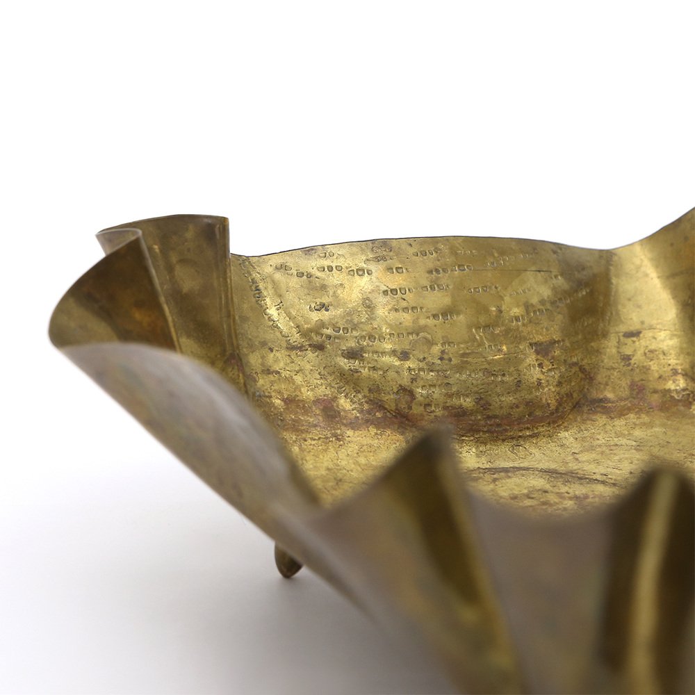 Brass Coin Tray by Villani, 1940s