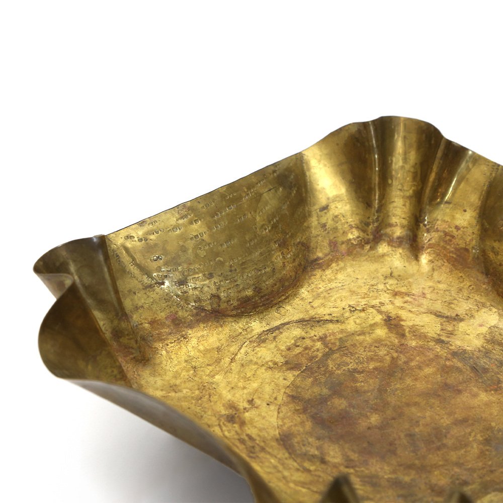 Brass Coin Tray by Villani, 1940s