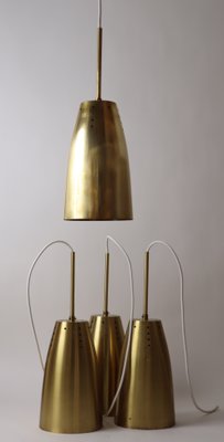 Brass Cone Suspension Light, 1950s-ESB-1388560