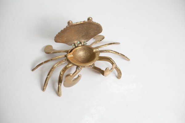 Brass Crab Ashtray, 1960s-VQY-1999931