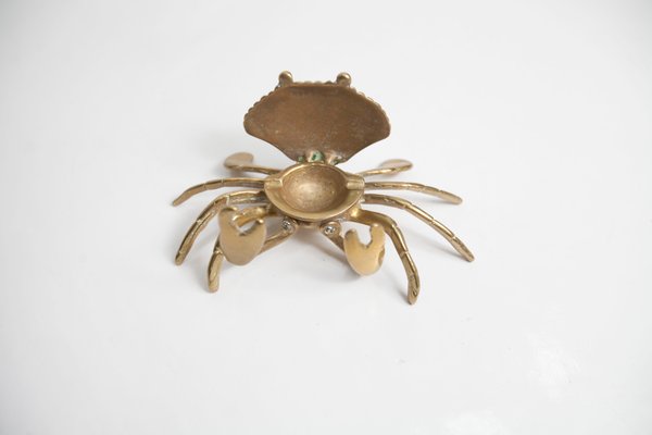 Brass Crab Ashtray, 1960s-VQY-1999931