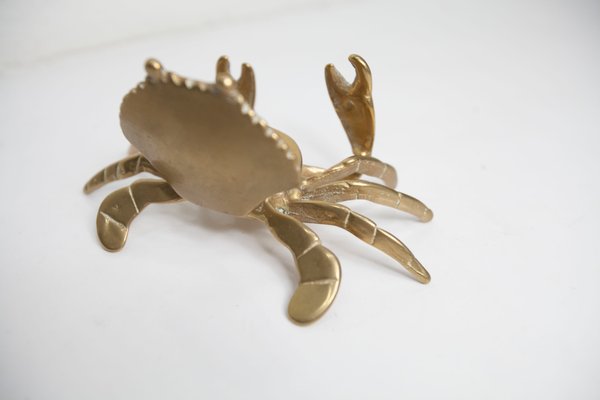 Brass Crab Ashtray, 1960s-VQY-1999931