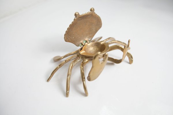 Brass Crab Ashtray, 1960s-VQY-1999931