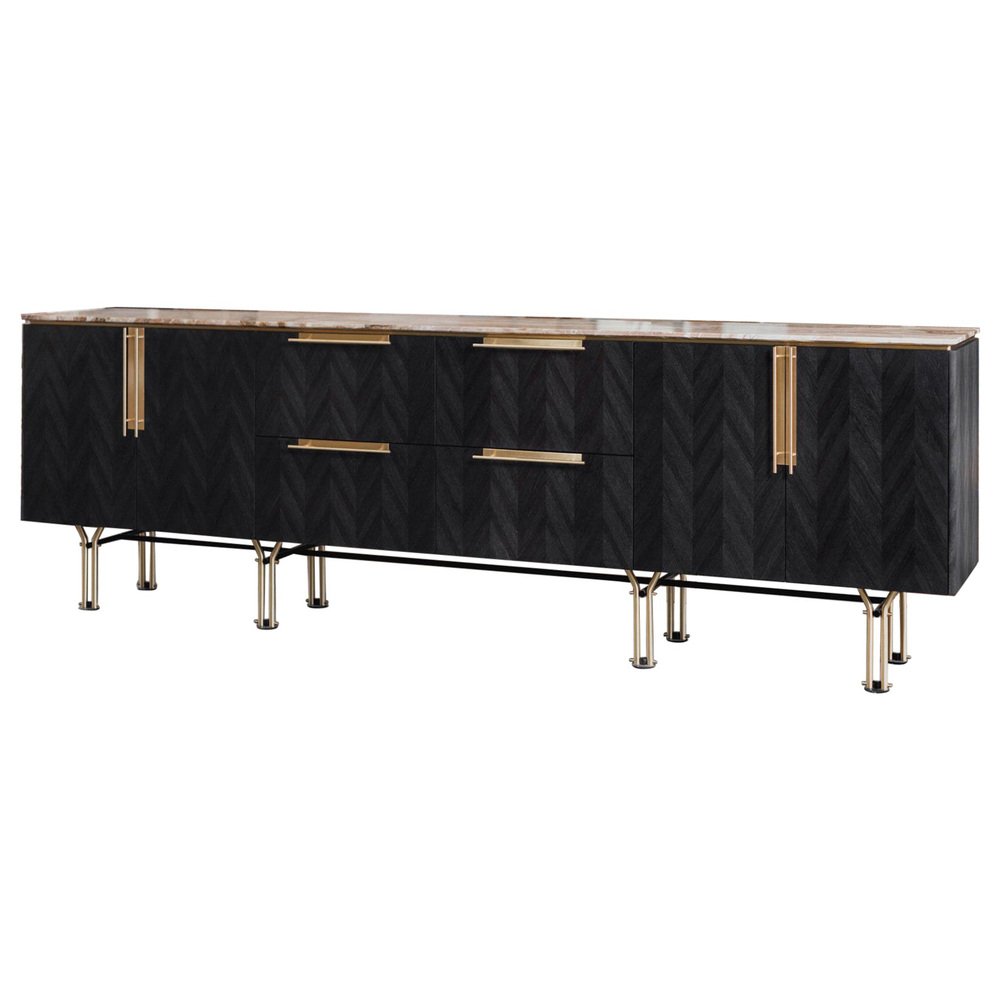 Brass Credenza by Magdalena Tekieli