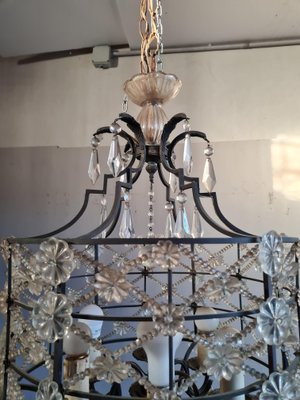 Brass & Crystal Chandelier-VYP-1215251