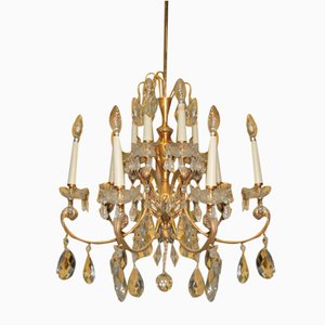 Brass & Crystal Chandelier-CDG-1178360