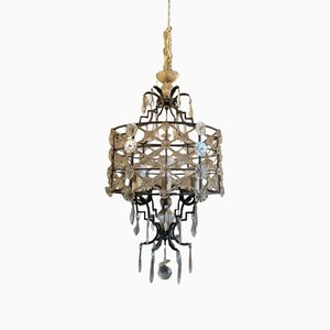 Brass & Crystal Chandelier-VYP-1215251